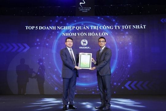 Vinamilk bội thu giải thưởng về quản trị công ty