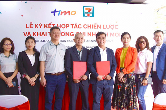 Lễ ký kết hợp tác chiến lược và khai trương chi nhánh Hangout mới giữa Timo và 7-Eleven quận 7