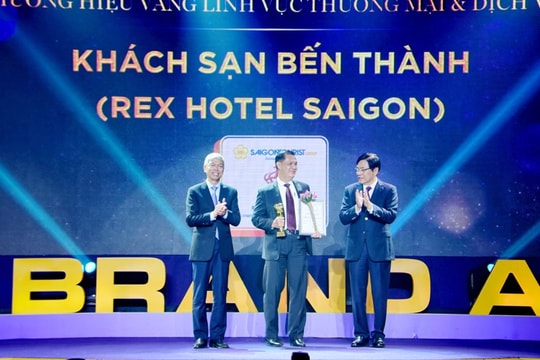 Rex Hotel Sài Gòn nhận Giải thưởng Thương hiệu vàng TP.HCM năm 2020