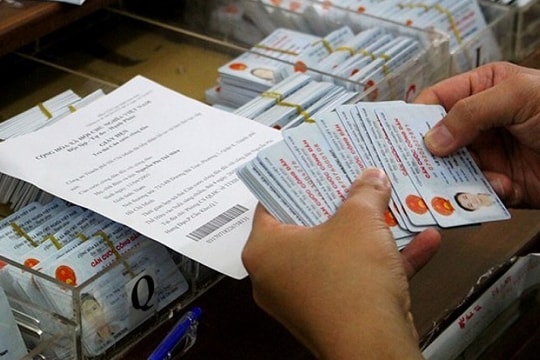 Dừng cấp căn cước công dân mã vạch, chứng minh nhân dân 9 số