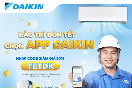 Dịch vụ bảo trì máy lạnh thông minh qua ứng dụng Daikin VietNam