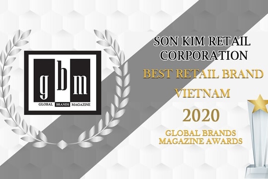 Tập đoàn Sơn Kim Retail được vinh danh “Thương hiệu bán lẻ tốt nhất Việt Nam 2020”