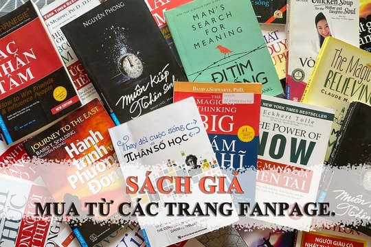 Hàng trăm đầu sách rao bán trên các fanpage chuyên tiêu thụ sách giả