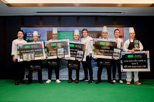 5 thí sinh đạt giải cuộc thi ẩm thực “East Meets West”