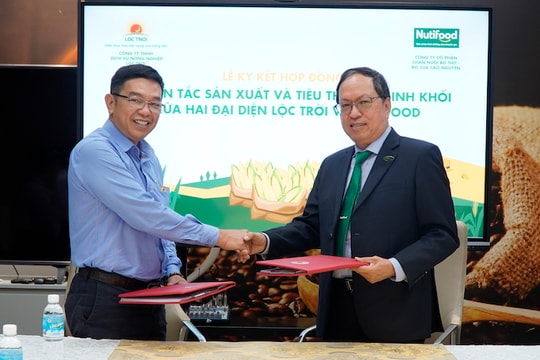 Tập đoàn Lộc Trời hợp tác với Nutifood trong mảng thức ăn gia súc