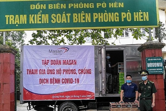 Masan tặng sản phấm thiết yếu cho các đơn vị tuyến đầu chống dịch