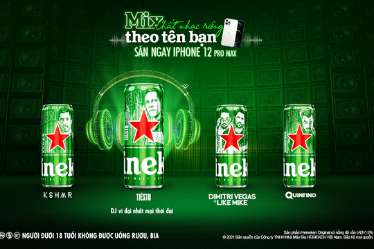 Ra mắt phiên bản lon cao Heineken® x Top DJs