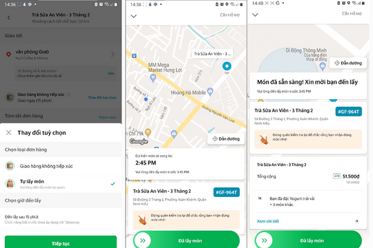 Thử nghiệm tính năng “Lấy món tại quán” cho GrabFood tại Cần Thơ