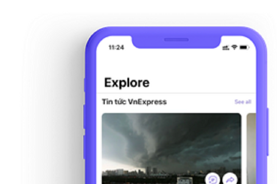 Cập nhật tin tức VnExpress trên mục Khám phá Viber