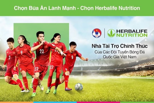 Herbalife Việt Nam tài trợ đội tuyển bóng đá quốc gia Việt Nam