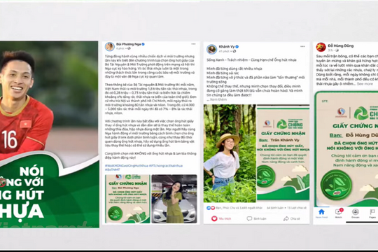 Nói không với ống hút nhựa góp phần giảm thiểu hàng trăm tấn rác thải