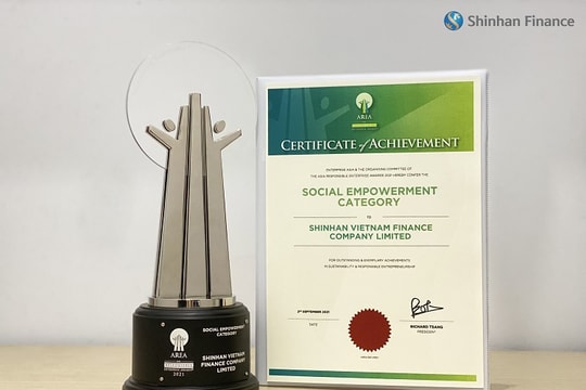 Shinhan Finance được vinh danh "Doanh nghiệp trách nhiệm Châu Á 2021"