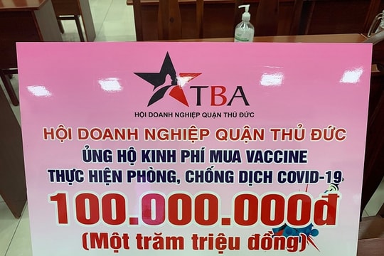 Hội Doanh nghiệp TP. Thủ Đức chung tay đẩy lùi Covid-19