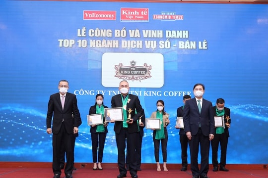 TNI King Coffee được vinh danh Top 10 Thương hiệu mạnh Việt Nam 2020 - 2021