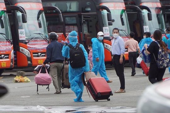 Tổ chức vận tải hành khách, liên tỉnh theo 4 cấp độ dịch