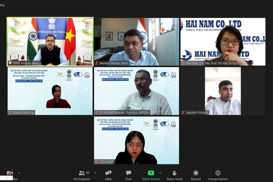 Hợp tác trong ngành thủy sản giữa Ấn Độ và Việt Nam
