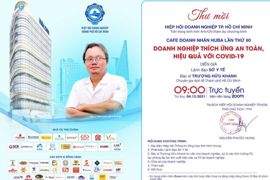 HUBA tổ chức chương trình Cafe Doanh nhân lần thứ 60