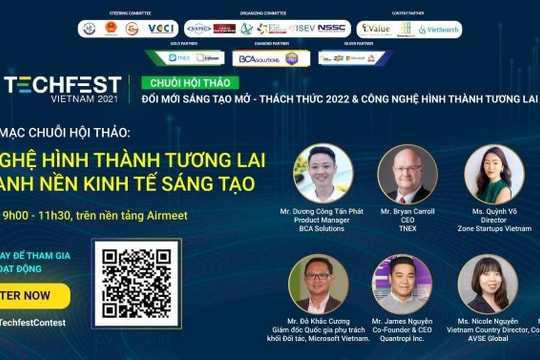 TECHFEST 2021: Chuỗi hội thảo “Đổi mới sáng tạo mở - Thách thức 2022 và công nghệ hình thành tương lai”
