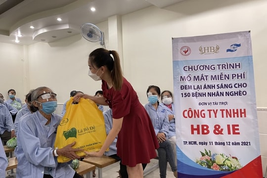 HB & IE ủng hộ 2,5 tỷ đồng giúp bệnh nhân nghèo
