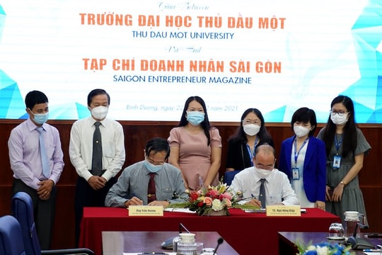 Tạp chí Doanh Nhân Sài Gòn hợp tác với Đại học Thủ Dầu Một Tạp chí Doanh Nhân Sài Gòn hợp tác với Đại học Thủ Dầu Một
