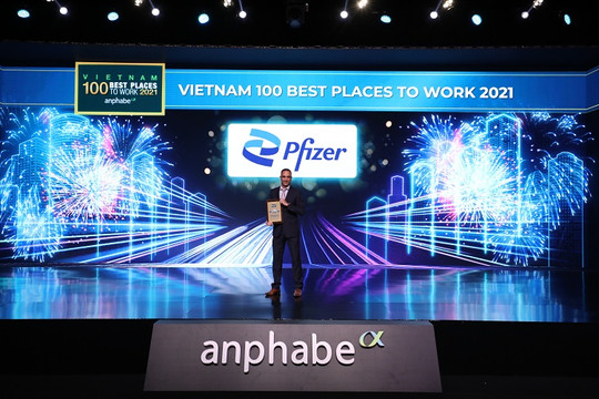 Pfizer Việt Nam được vinh danh trong bảng xếp hạng “100 Nơi làm việc tốt nhất Việt Nam” năm 2021