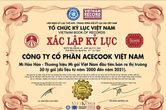 Hảo Hảo lập kỷ lục tiêu thụ 30 tỉ gói mì trong 21 năm