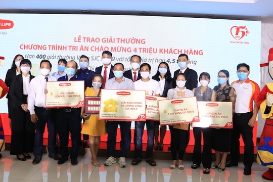 Dai-ichi Life Việt Nam tổ chức lễ trao giải thưởng chương trình tri ân chào mừng 4 triệu khách hàng