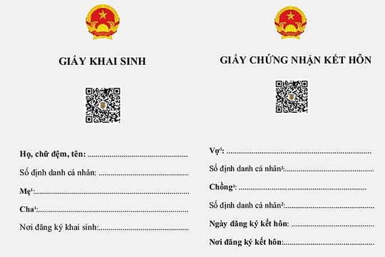 Từ 18/2, có thể dùng giấy khai sinh, kết hôn điện tử cho thủ tục hành chính
