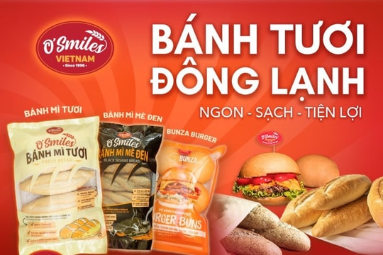 Bánh mì tươi đông lạnh O’Smiles, bữa ăn có sẵn tại nhà