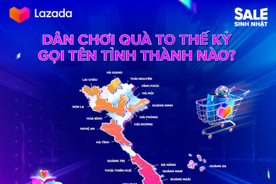 Hàng triệu người nhận được quà trong lễ hội mua sắm “Sinh nhật thế kỷ” của Lazada