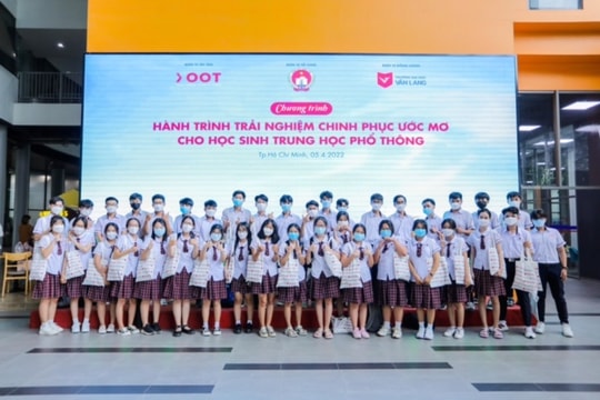 Học sinh hoàn thành"Trải nghiệm ngôi trường ước mơ"