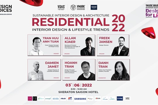 Hội thảo về xu hướng thiết kế nội thất và không gian sống 2022