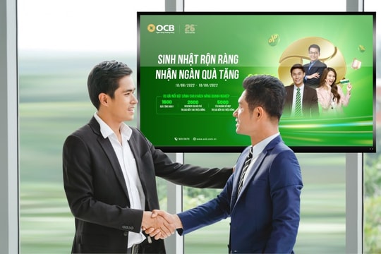 OCB mừng tuổi mới với ngàn quà tặng dành cho khách hàng doanh nghiệp