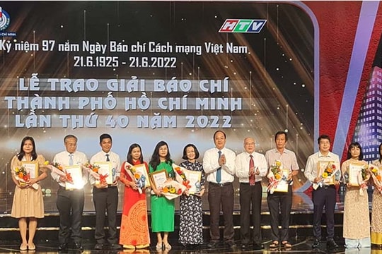 Giải Báo chí TP.HCM lần thứ 40 – 2022: 65 tác phẩm báo chí được trao giải