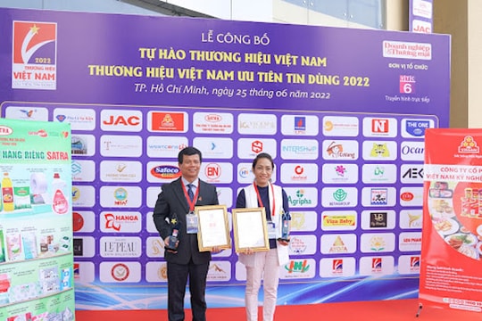Vissan được vinh danh “Top 10 thương hiệu Việt Nam ưu tiên tin dùng” năm 2022