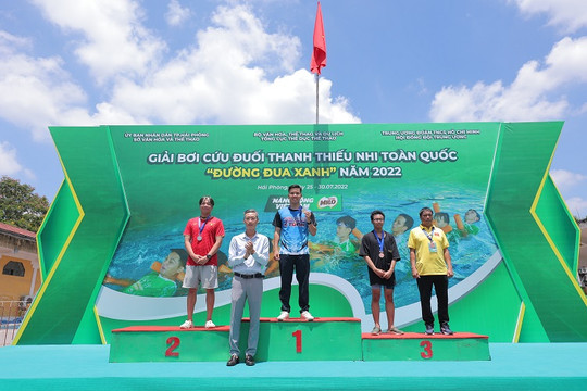 Khai mạc giải bơi cứu đuối thanh thiếu nhi toàn quốc "Đường đua xanh" năm 2022
