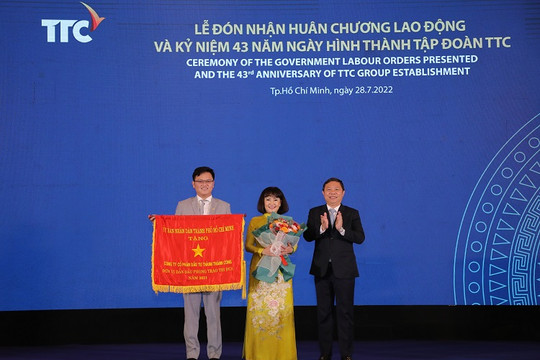 Tập đoàn TTC đón nhận Huân chương Lao động hạng Ba