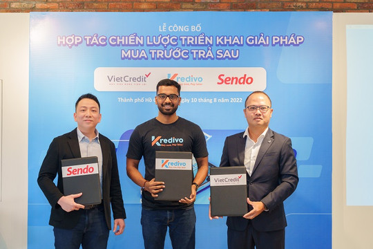 Kredivo cùng VietCredit cung cấp dịch vụ "mua trước trả sau" trên Sendo