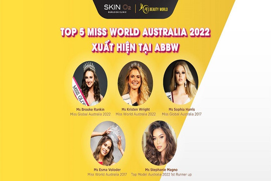 Top hoa hậu Úc xuất hiện tại siêu thị mỹ phẩm AB Beauty World