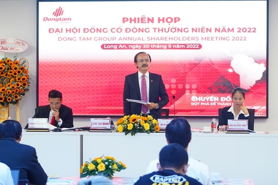 Đồng Tâm tổ chức phiên họp đại hội đồng cổ đông thường niên năm 2022