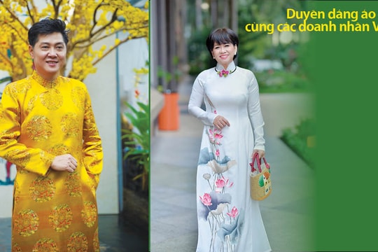 Duyên dáng áo dài cùng các doanh nhân Việt