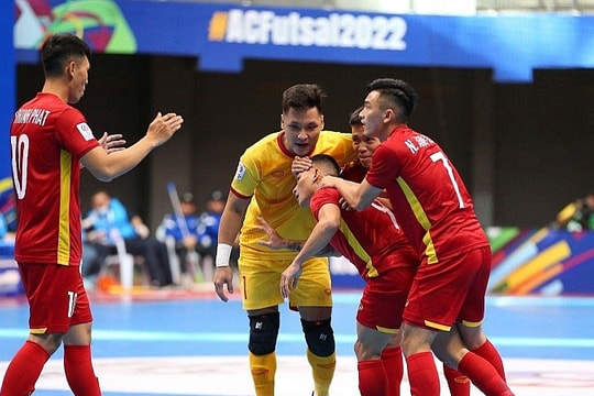 Giải futsal châu Á 2022: Đội tuyển Việt Nam đánh bại Saudi Arbia