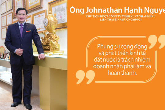 Ông Johnathan Hạnh Nguyễn - Chủ tịch HĐQT Công ty TNHH Xuất nhập khẩu Liên Thái Bình Dương (IPPG)