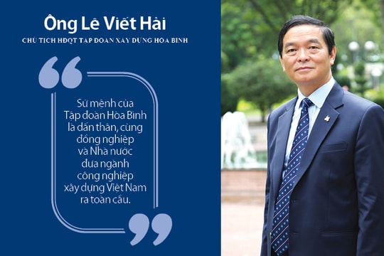 Ông Lê Viết Hải - Chủ tịch HĐQT Tập đoàn Xây dựng Hoà Bình