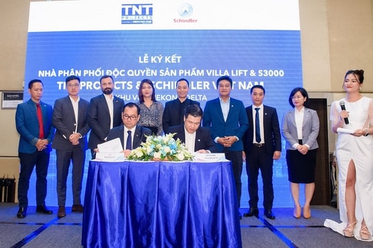 TNT Projects ký kết hợp tác với Schindler Việt Nam về phân phối thang máy
