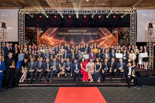 Nhiều doanh nghiệp được vinh danh Giải thưởng Bất động sản Việt Nam PropertyGuru 2022