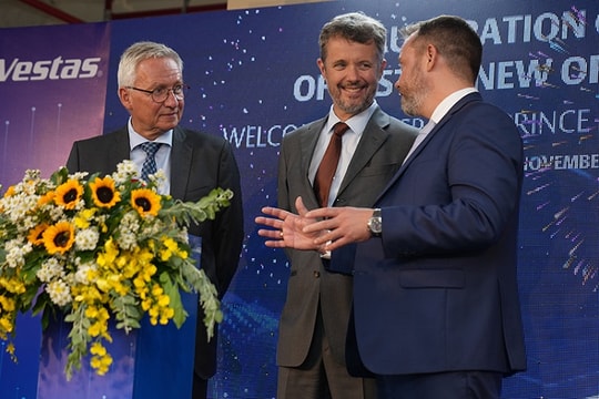 Thái tử Đan Mạch dự lễ khai trương văn phòng mới của Vestas tại TP.HCM