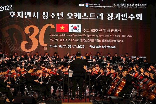 TP.HCM tổ chức chương trình hòa nhạc kỷ niệm 30 năm thiết lập quan hệ ngoại giao Việt Nam - Hàn Quốc