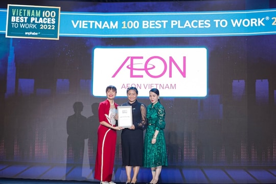 Aeon Việt Nam thăng hạng trong "Top 100 nơi làm việc tốt nhất Việt Nam"