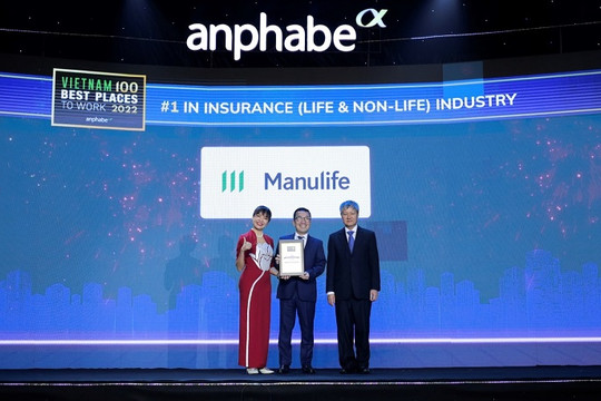 Manulife Việt Nam tiếp tục dẫn đầu ngành bảo hiểm trong bảng xếp hạng "Top 100 nơi làm việc tốt nhất"